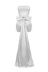 Cordelia Satin Tube Big Bow Mini Dress